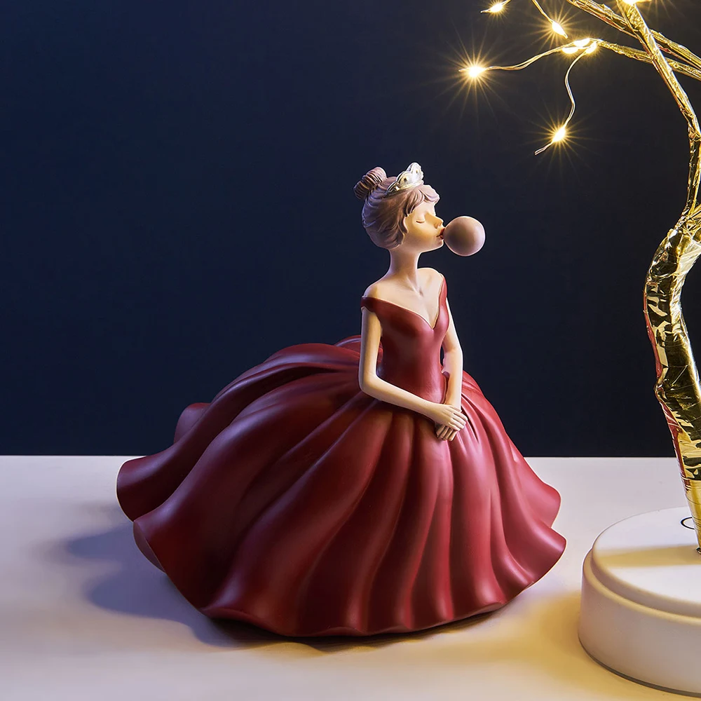 Европейский стиль украшение для дома свадьба девушка персонаж из смолы