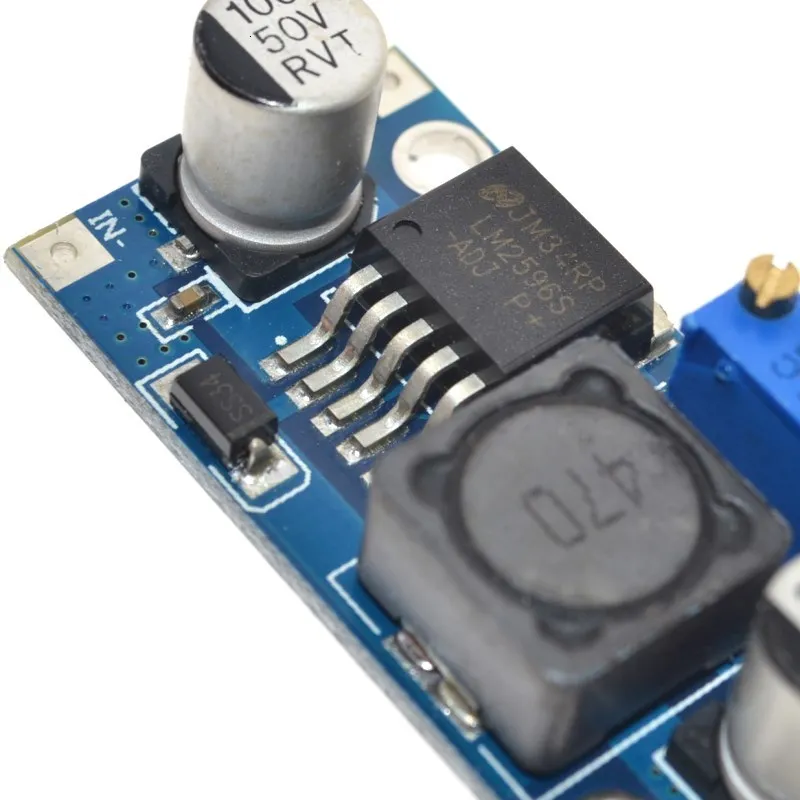 LM2596 LM2596S постоянный ток 4 35 в Регулируемый понижающий блок питания 3 А макс. выход 1