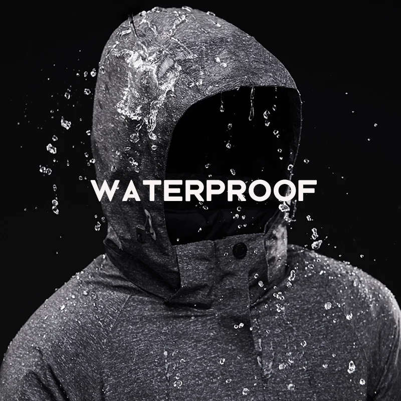 Мужской лыжный костюм зимние теплые водонепроницаемые куртки с защитой от ветра