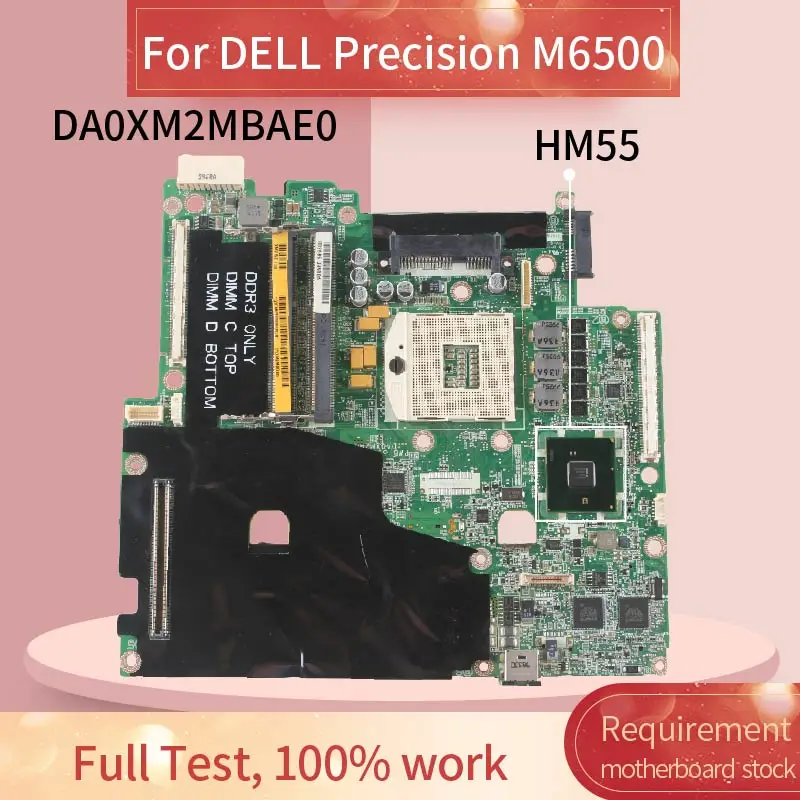 CN 0GNN2M материнская плата для ноутбука DELL Precision M6500 DA0XM2MBAE0 PM55 DDR3|Материнские платы