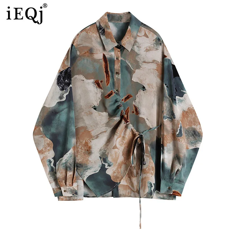 

Осень-зима 2021, новый женский дизайнерский свободный однобортный свитер IEQJ с длинным рукавом и принтом, Женская мода 3W243