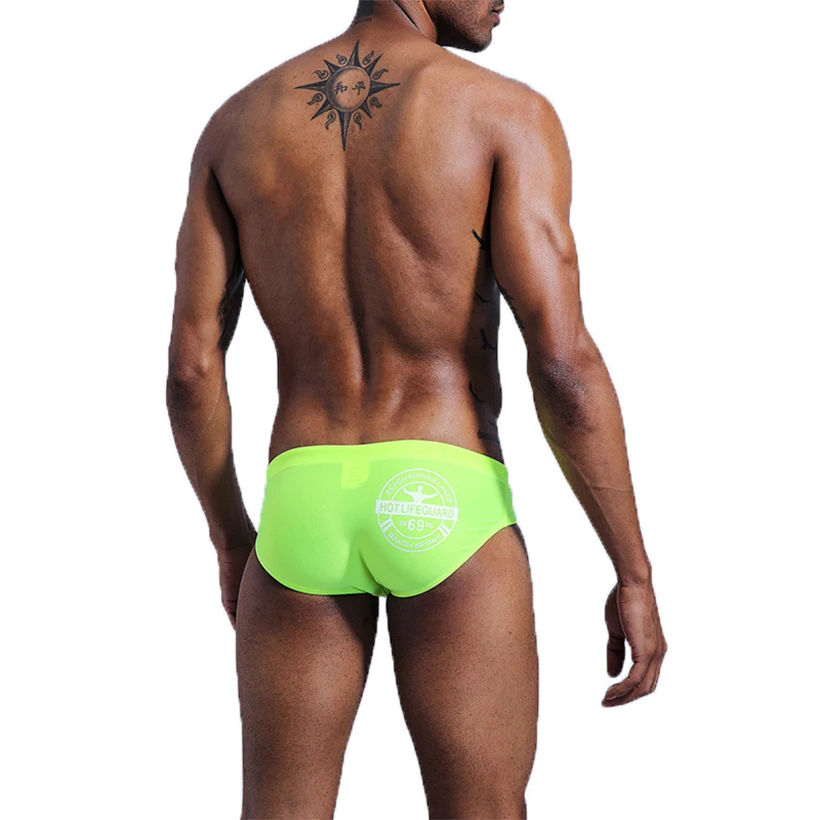 Push Pad Mens Swimming Shorts Bulge Sexy Briefs Swimwear Trunks White Pool Swimsuit Men Sport Beach Wear Surf Gay | Спорт и