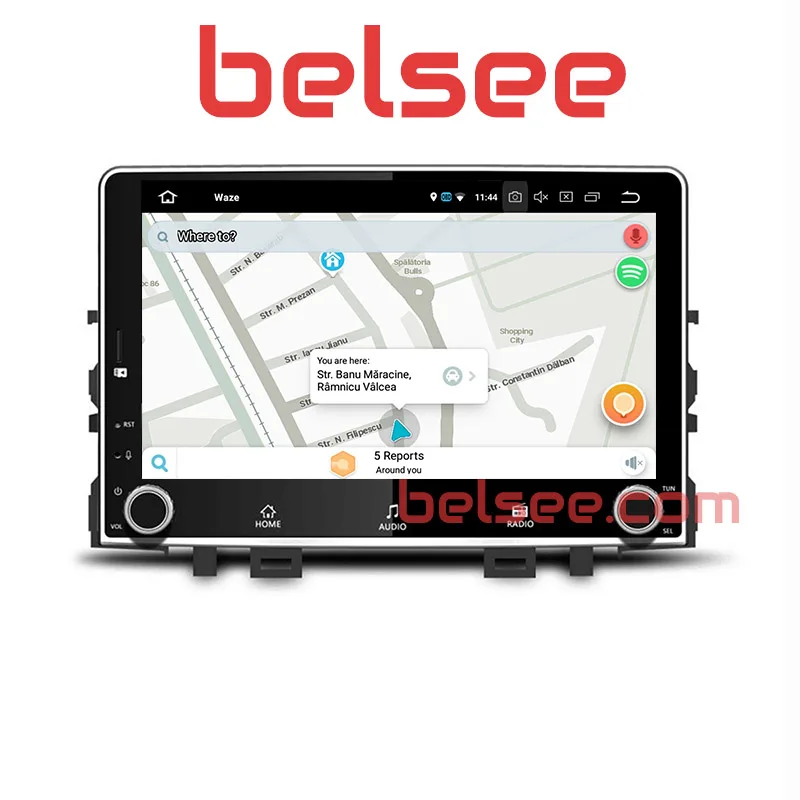 Belsee Восьмиядерный PX5 Ram 4+ 64GB Android 9,0 Авторадио мультимедийное головное устройство gps Navi для Kia Rio 4 K2