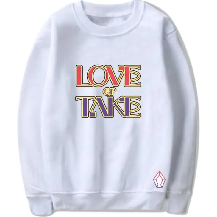 

New arrival kpop pentagon album love or take 10 styles printing o neck hoodies unisex fashion fleece pullover sweatshirt