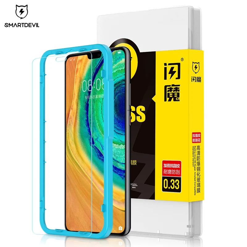 Закаленное стекло SmartDevil для Huawei mate 30 синяя Защитная пленка экрана объектива