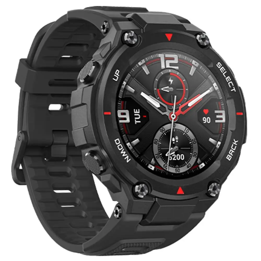[Free QCY] Новинка 2020 CES Amazfit T rex умные часы 5ATM Смарт GPS/GLONASS 20 дней MIL STD в режиме ожидания