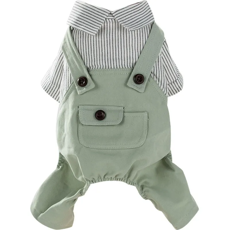 

Pet Jumpsuit Kawaii Clothes for Small Dog Four-legged Clothes Spring Summer Thin Puppies Overalls All Match Luxury Dog Jumpsuits