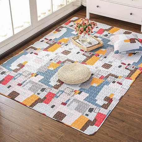 

Zeegle Tatami Floor Mats Modern Carpets For Kids Bedroom Cartoon Carpets Soft Cotton Home Textile Rugs Home Decor