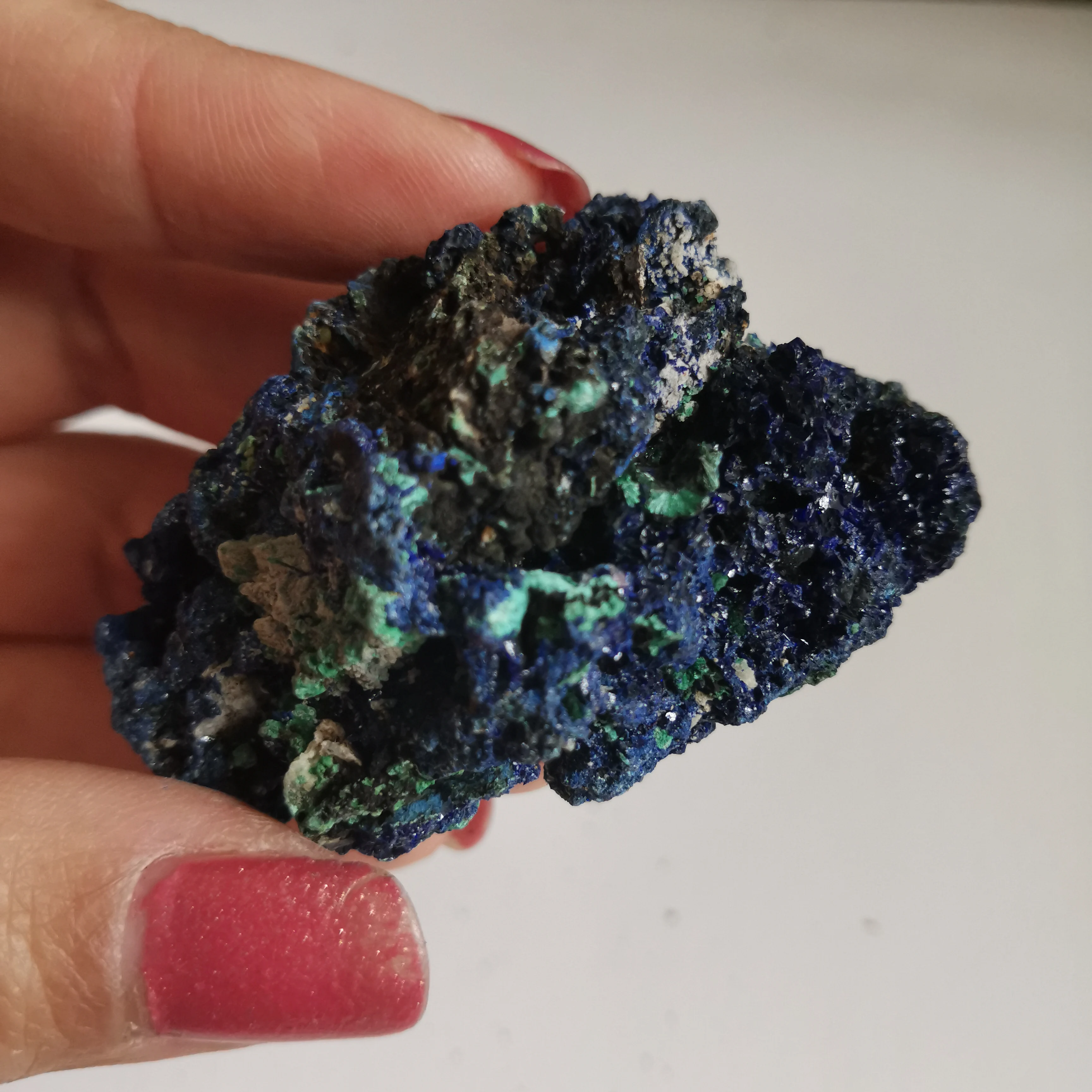 41 г натуральный чессилитовый материал образец Azurite Geode Bule и зеленый Целебный