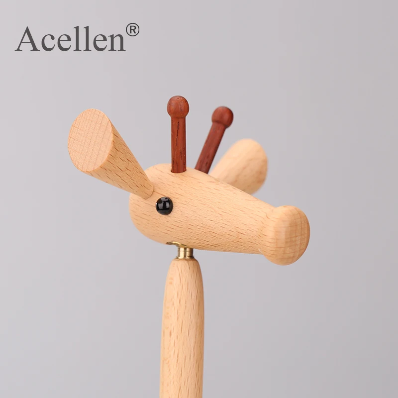 Деревянная фигурка оленя ручной работы для детской спальни гостиной аксессуары