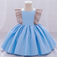 christening costume 1st birthday dress for baby girl clothes big bow princess baptism dresses sequin first ceremony party dress