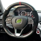 Для Honda Breeze CR-V 10-го поколения Civic Accord XRV Greiz Vezel Crider DIY из углеродного волокна чехол рулевого колеса автомобиля