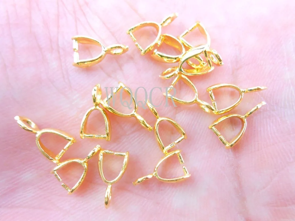 Бесплатная доставка 50 шт. оптовая продажа желтое золото фурнитура для ювелирных