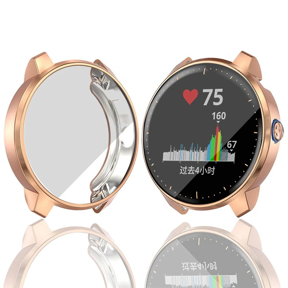 For Garmin Vivoactive 3 &amp Music Screen Protective Case Cover High Quality TPU Protector Frame Vivoactive3/3 Watch | Электроника