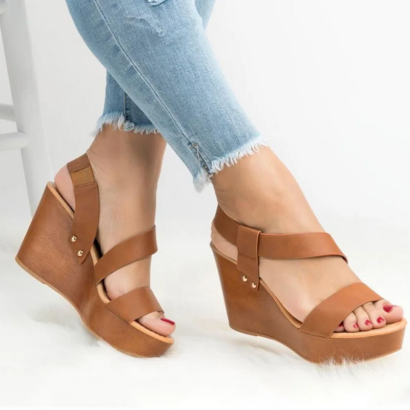 Женские босоножки на массивном каблуке летняя женская обувь водонепроницаемая с