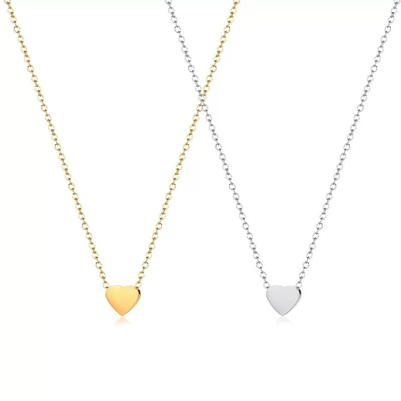 1 шт ожерелья с фигуркой сердца для женщин Золотая цепочка Ожерелье Подвеска на