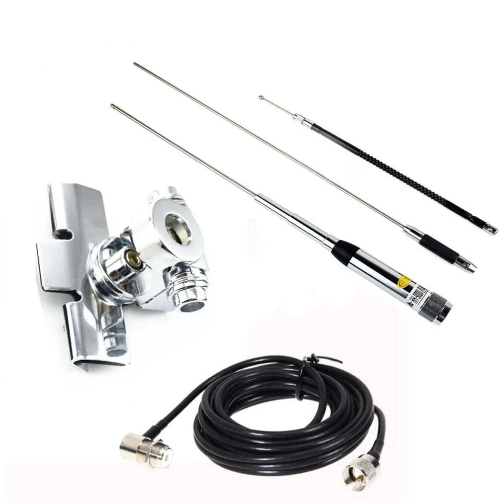 HH-9000 антенна для мобильного телефона Quad Band 29,6/50,5/144/435 МГц антенна для TYT TH-9800 двухстороннее радио - Цвет: HH9000-RB400s-CABLE