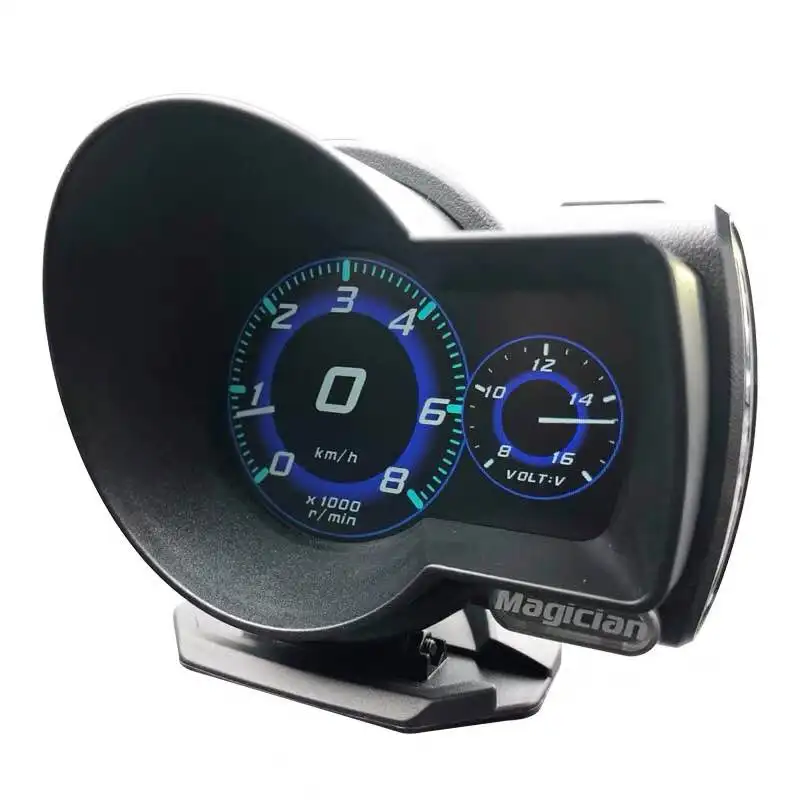Цифровой Автомобильный прибор Magician OBD F835 с дисплеем измеритель скорости и