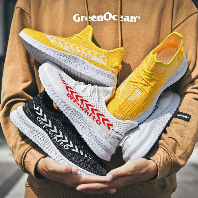 Men's Sneakers Men casual shoes soft Comfortable Breathable Footwear Lace-Up adult High elasticity Male zapatos de Hombre | Обувь