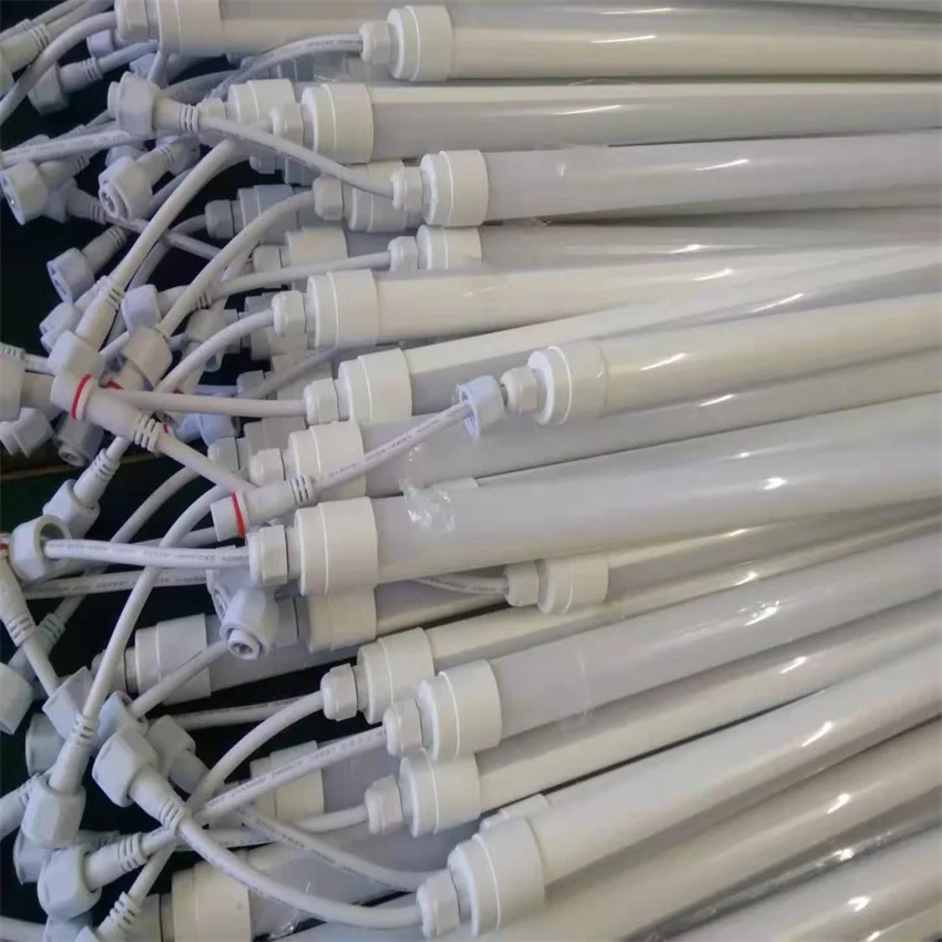 

Free Shipping Hot Selling Waterproof LED Tube Light with Milky or Clear Cover 3000K/4500K/6500K Color 3 years Warranty