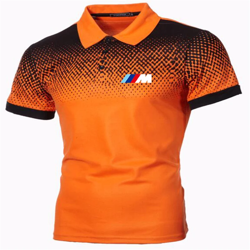 

New Summer Men Brand Clothing printing BMW M Men Business fashion Casual Male Polo Shirt Short Sleeve Breathable Soft Polo Shirt