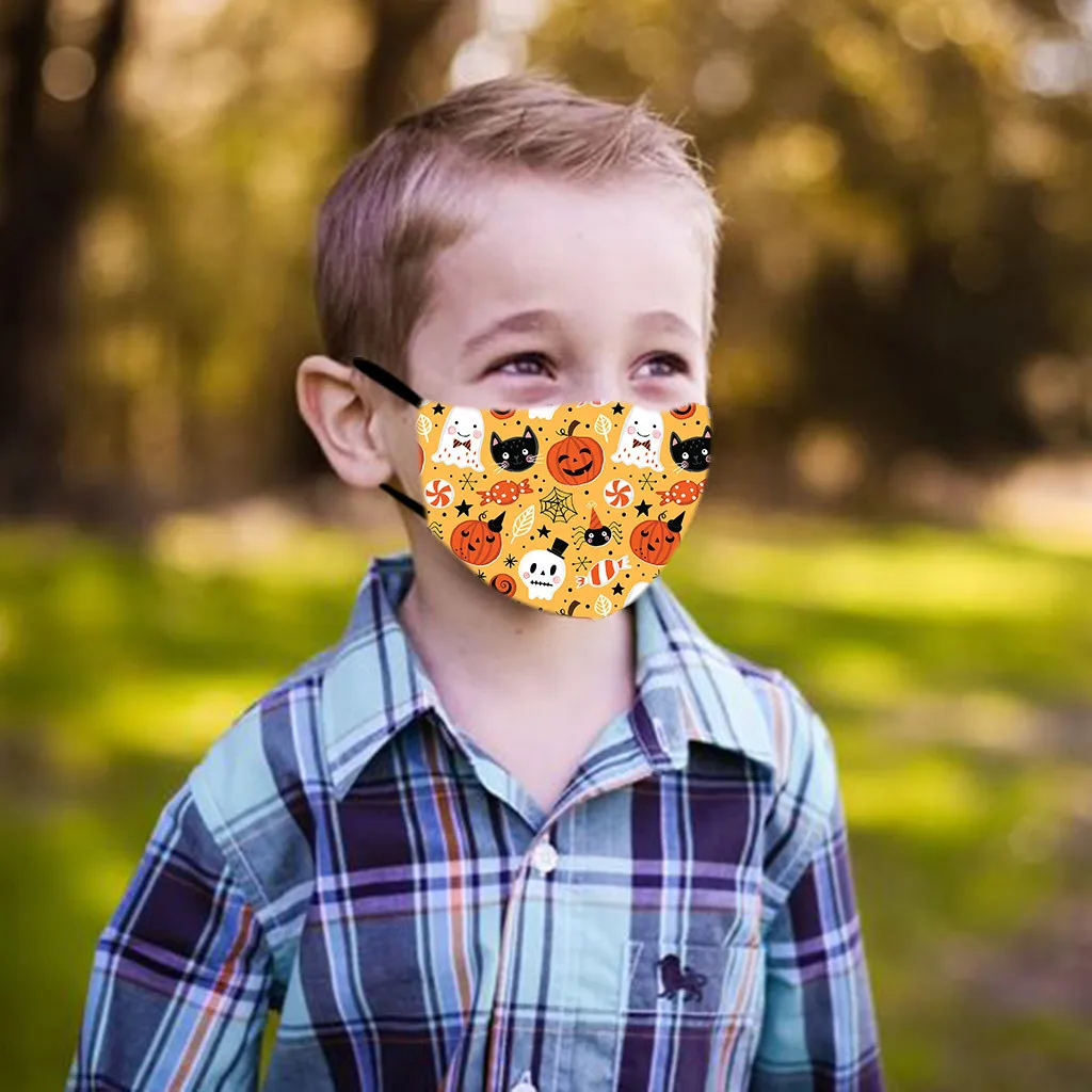

1PC Mask+2PCS Filter Children's kids masks Halloween Windproof An-ti-Spitting Protective facemask cosplay