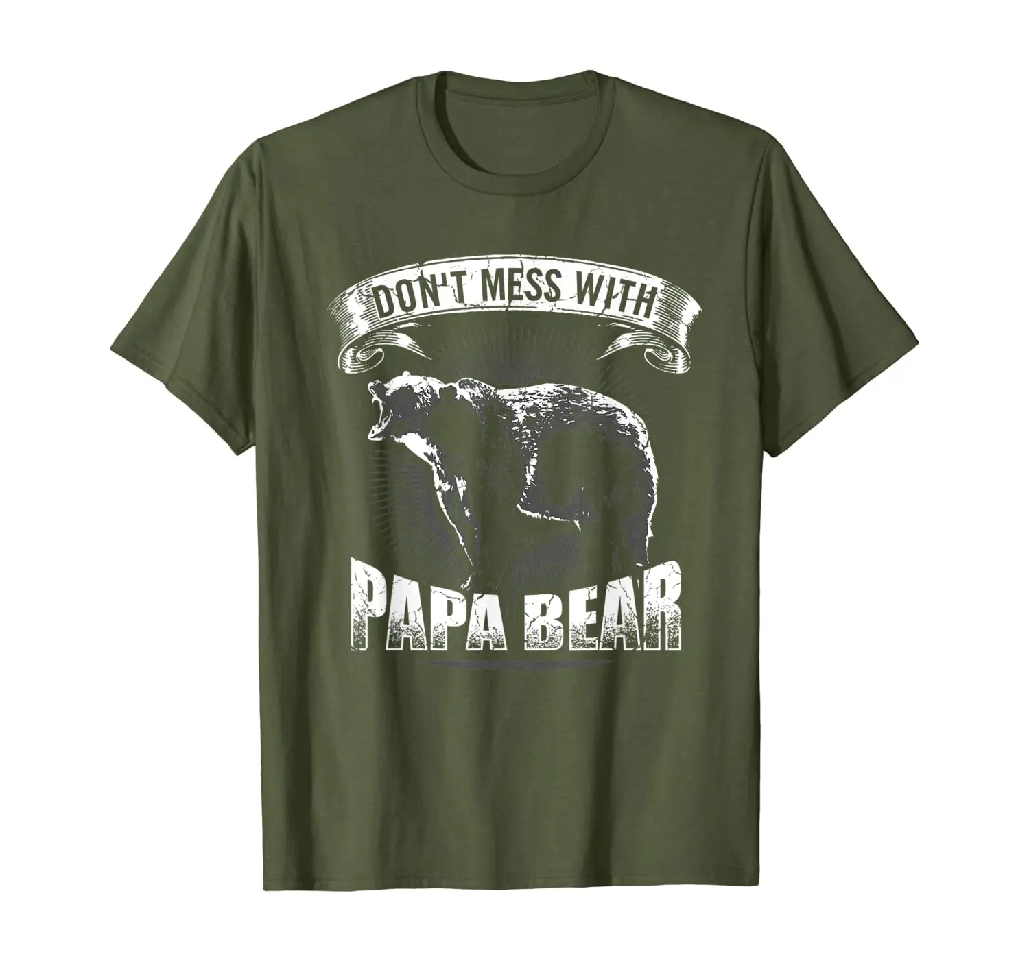 

Mens Don't Mess With Papa Bear Camping Dad Camper Daddy Gift T-Shirt