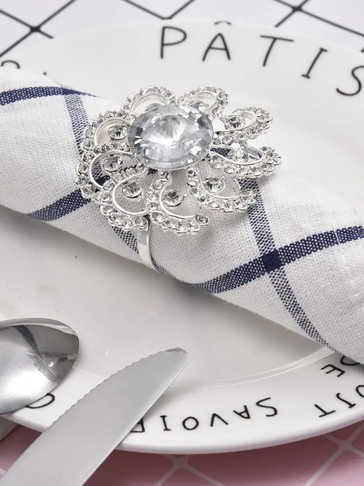 Металлическая для салфеток пряжка кольцо коврик полотенце дома свадьбы события