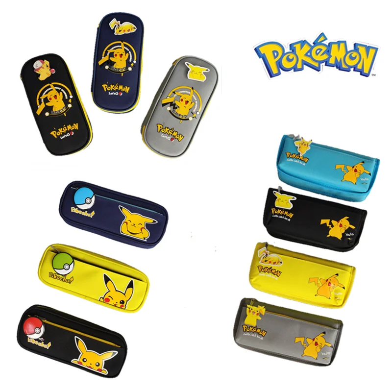 С рисунком из аниме Покемон Пикачу Карандаш Чехол школьные канцелярские
