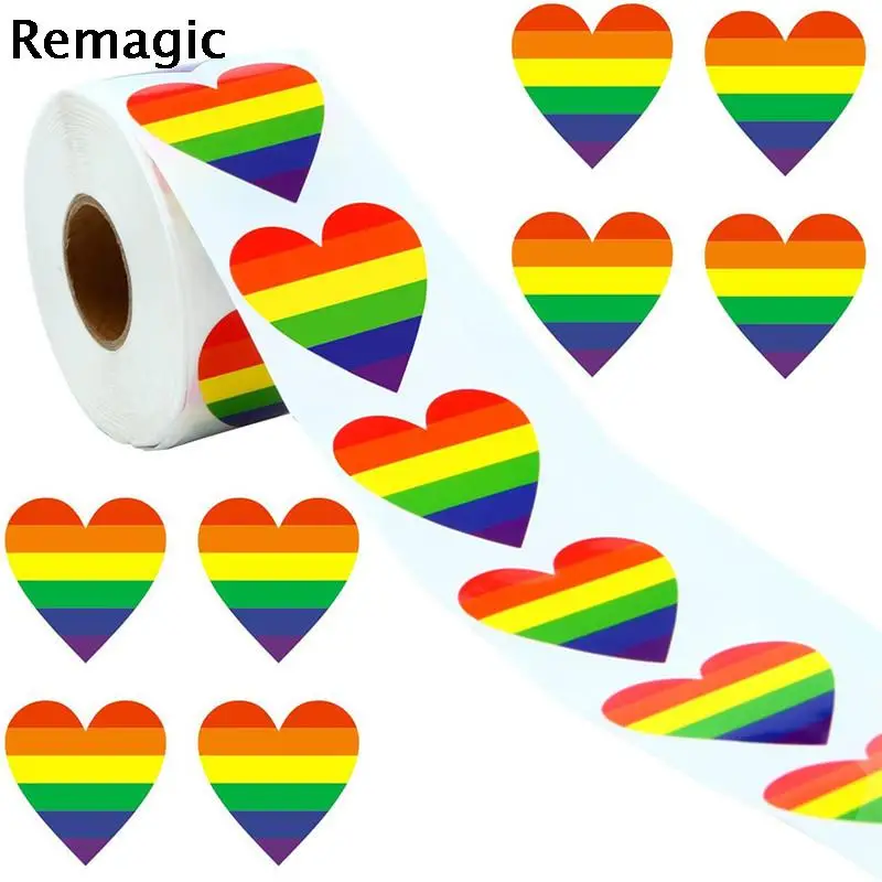 

Rainbow love Valentine's Day Cartoon Animation Sticker ForComputer Motorcycle Skateboard Guitar Toy Game Machine Children Gift