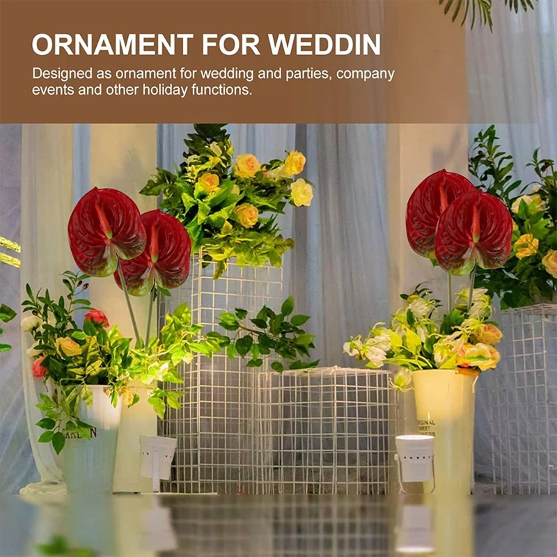 Искусственные цветы антуриума 2 шт. букет для домашнего декора свадебная