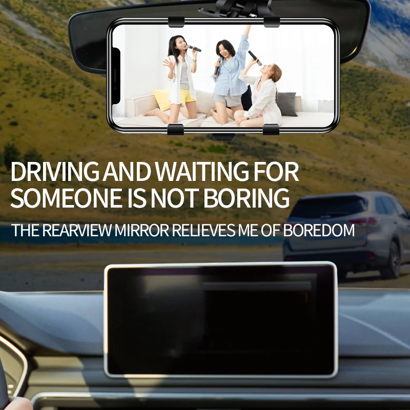 

Car phone bracket, Jieyi mobile phone bracket for car 360 degree rotating dashboard clip, suitable for iPhone 11 / 12 Pro Max XS