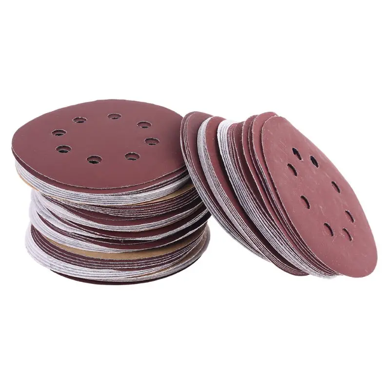 

100 Pcs 8 Holes Sanding Discs Hook and Loop 1000 1200 1500 2000 3000 Grit Sandpaper Assortment for Random Orbital Sander