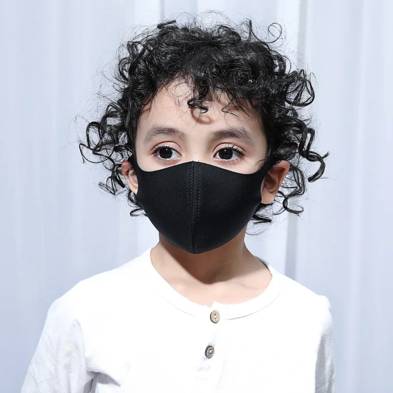 

5pcs/Pack Sunscreen masks girls boys UV protection summer thin section dustproof and breathable children ice silk summer