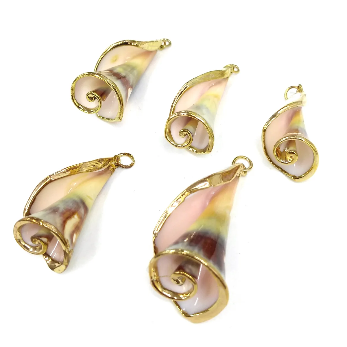 

Natural Conch Shell Pendants Real Sea Snails Pendant Charms for Jewelry Making Necklace Bracelet Earrings Gift