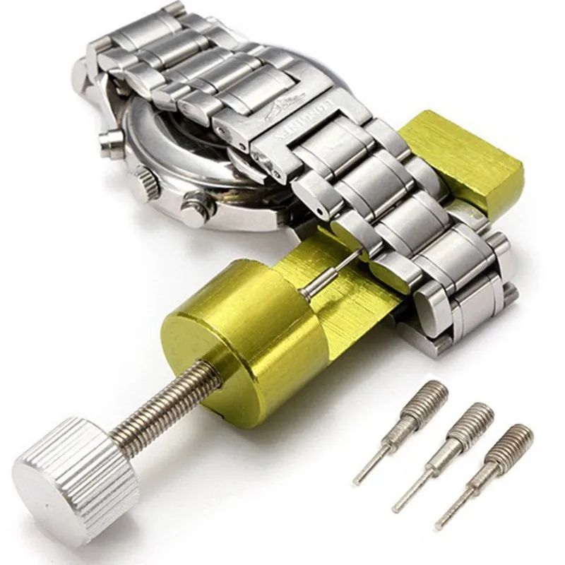 

Watch Repair Tool Watch Bands Removal Watch Strap Adapter Adjuster Steel Bracelet Link Pin Repairing Tools With 3 Spare Needles