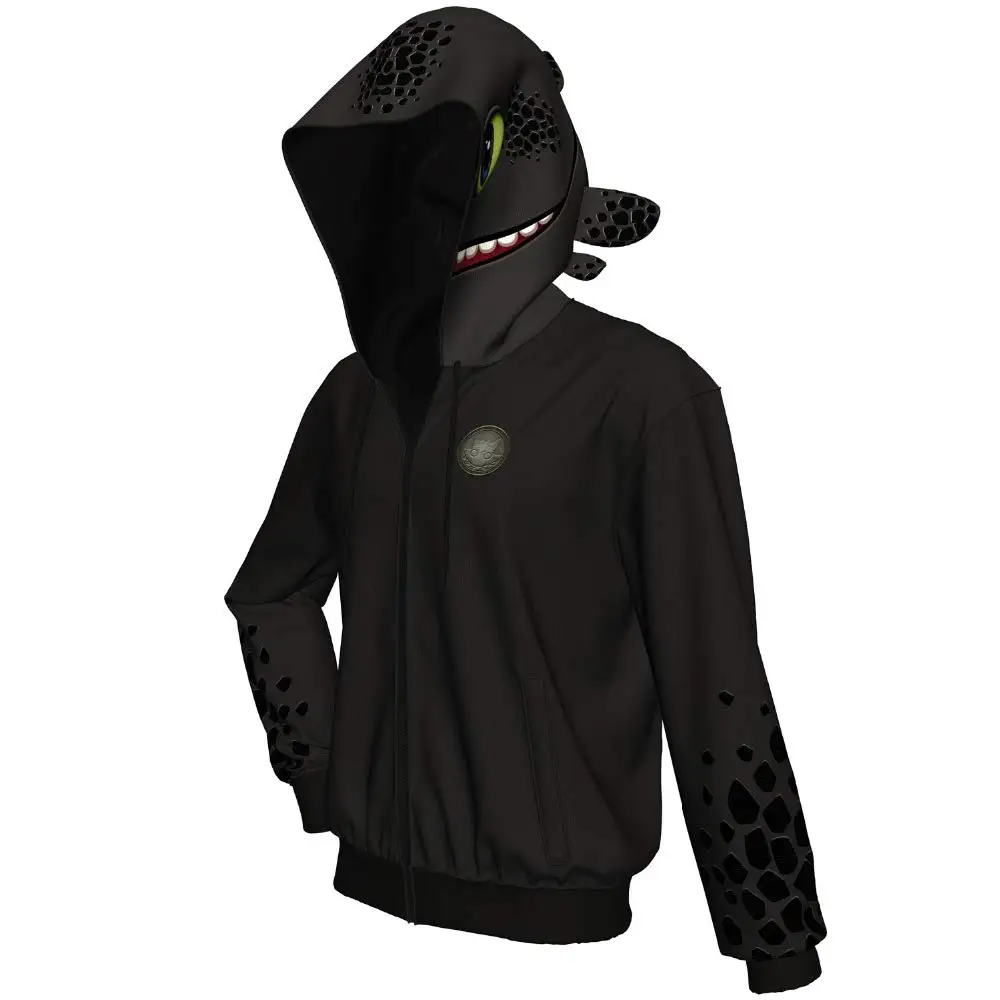 Новинка Лидер продаж детская толстовка с капюшоном и 3D-принтом Как приручить