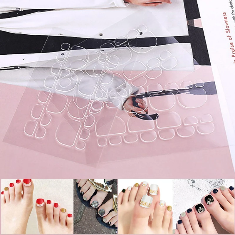 240 шт./10 листов двусторонняя клейкая лента для ногтей|Стикеры и наклейки| |