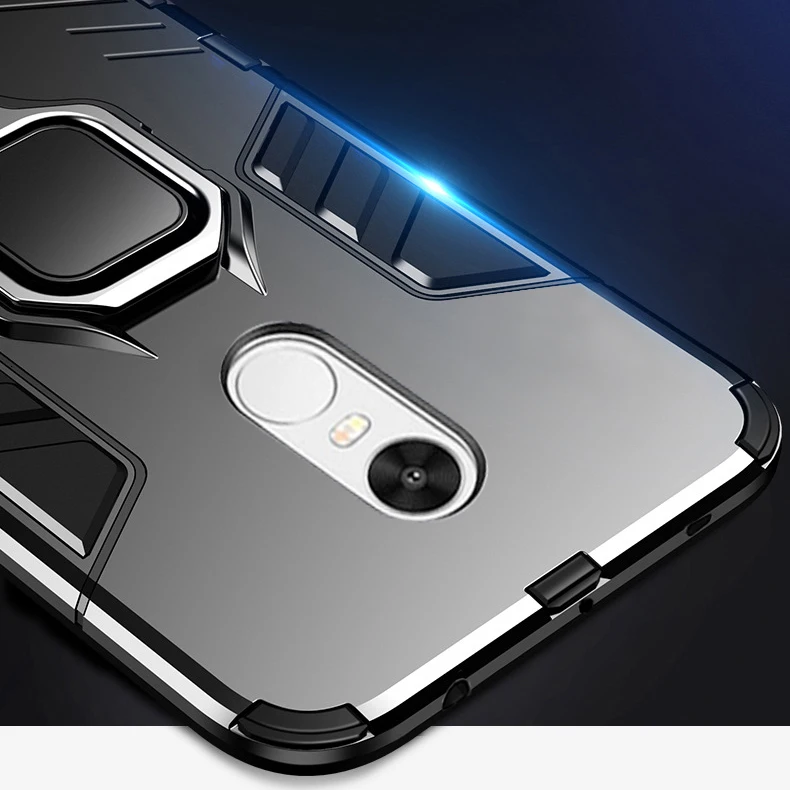 Защитный чехол с кольцом для Redmi note4 магнитный автомобильный держатель телефона