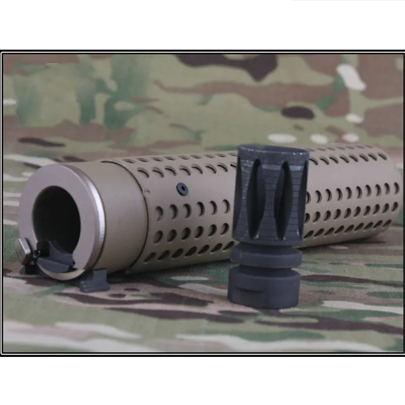 

Tactical KAC QD Sound Suppresso Dummy Toy 14MM CCW Quick Detach Barrel-Extension for Airsoft Gel Blaster Decoration Device