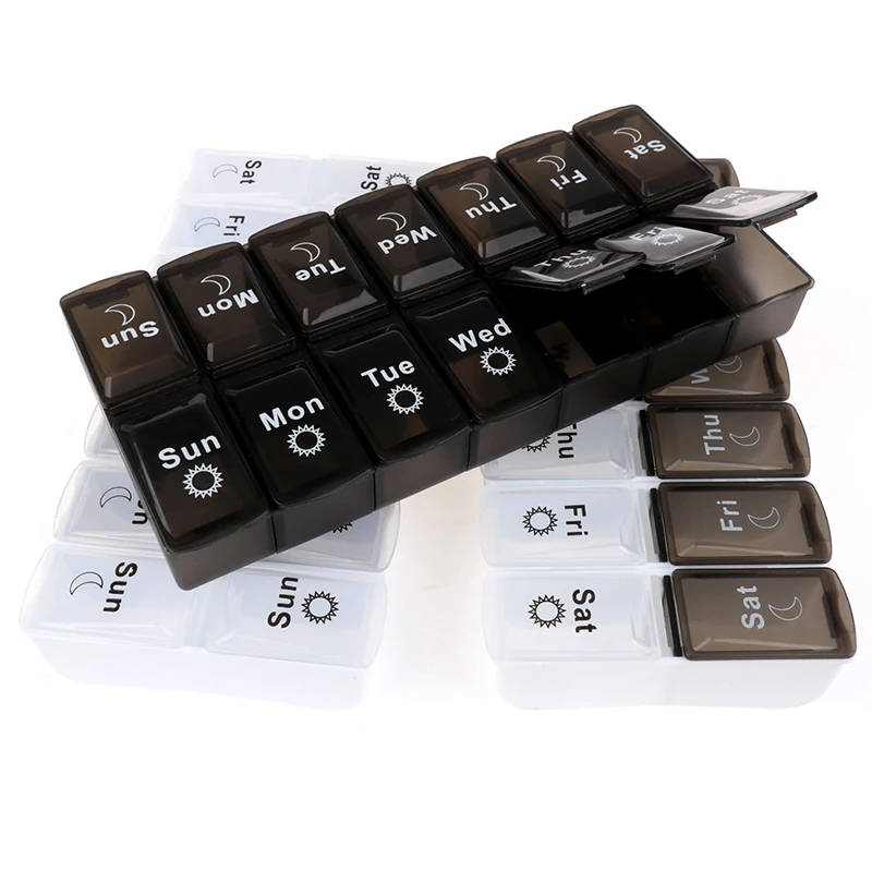 Контейнер для таблеток на 7 дней органайзер еженедельный - Цена: 203.06