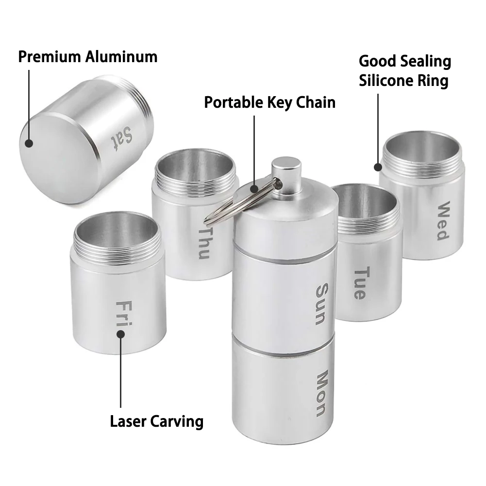 Органайзер для таблеток на неделю контейнер 7 дней чехол изящный органайзер