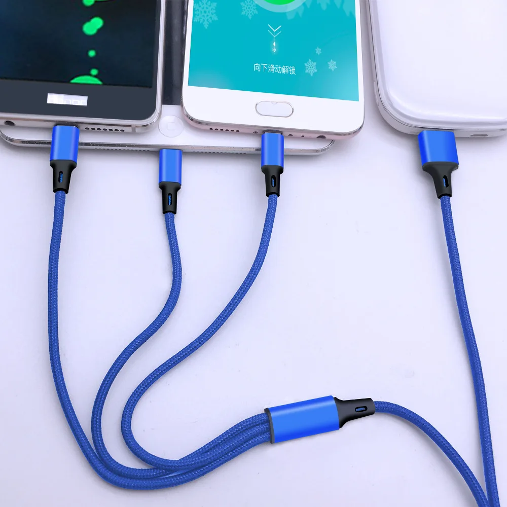 Tutew 3 в 1 Type C 8Pin Micro USB кабель для iPhone 8X7 6 6S Plus iOS 10 9 8 Samsung Nokia кабели быстрой зарядки