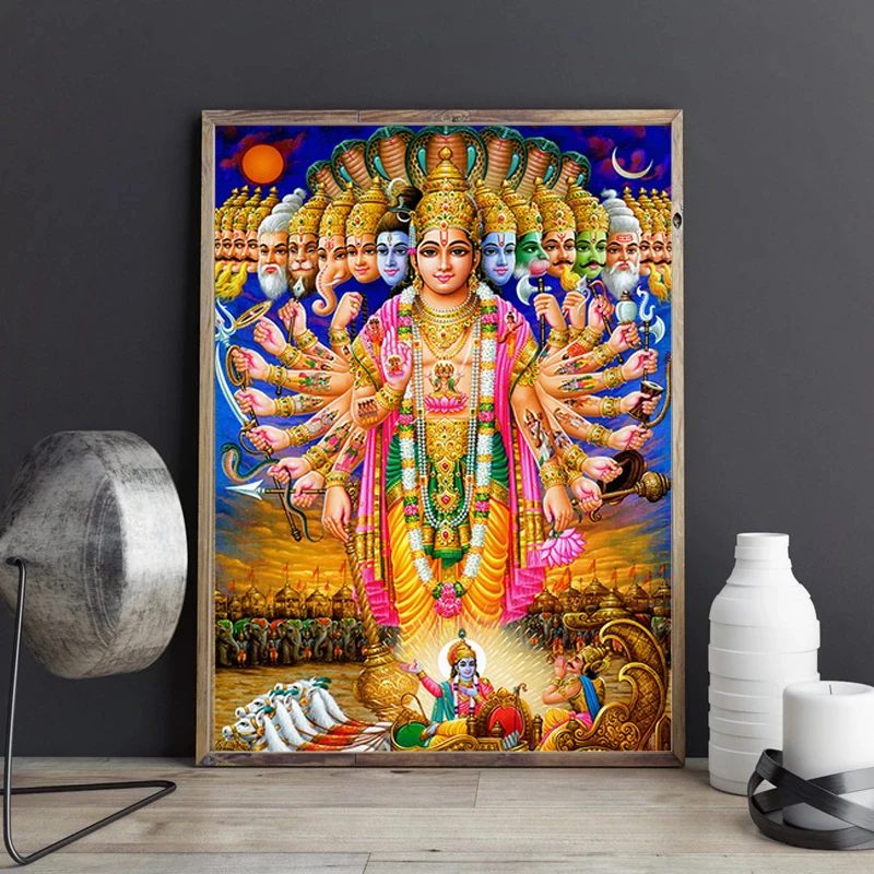Настенное искусство постеры и принты на холсте с изображением индуистских богов