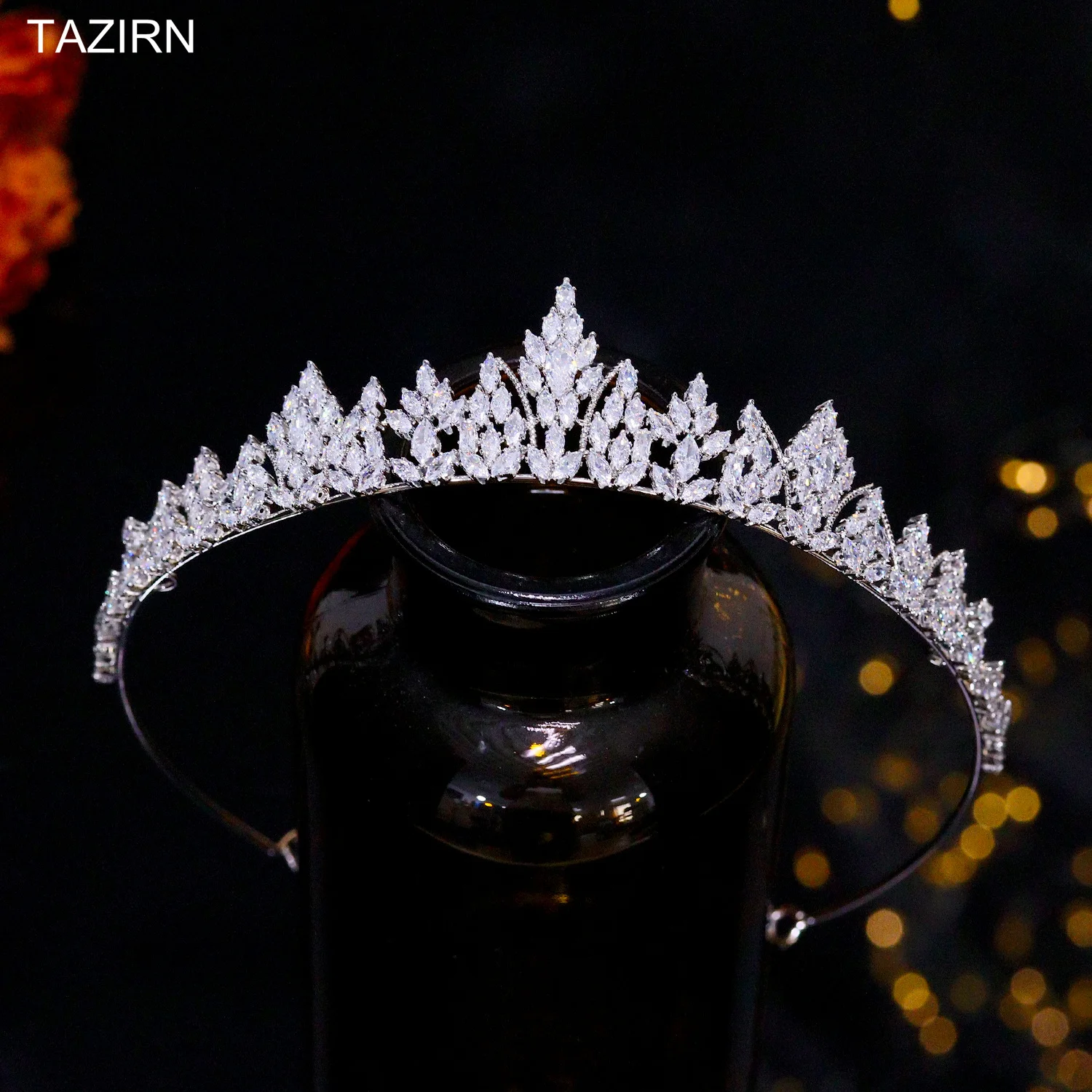 New AAA Zirconia Small Wedding Crowns for Women CZ Handmade Princess Girls Tiaras Wedding Birthday Headdress Sweet 16 Headwear
