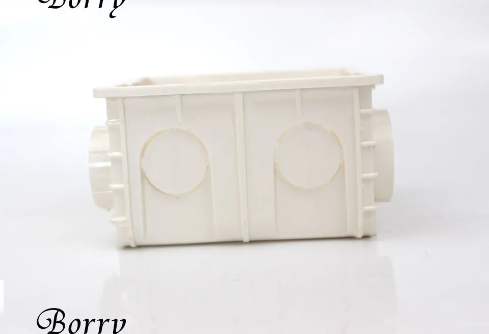 Borry регулируемая Монтажная коробка внутренняя кассета 86 мм* 84 мм* 50 мм для 86 Тип переключатель и розетка белый красный синий проводка задняя коробка