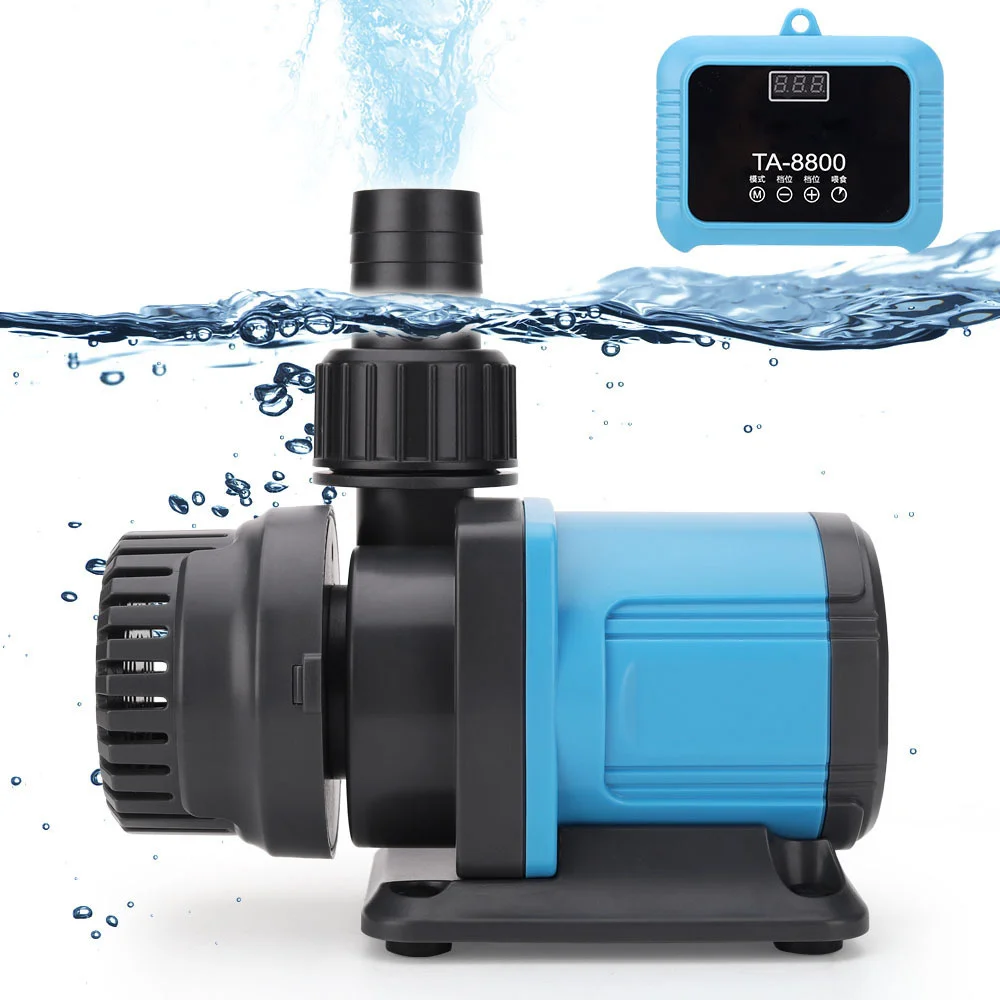 

TA8800 Variable Frequency Adjustable Submersible Water Pump Fish Tank Large Flow Silent Circulating High Power Filter Aquarium