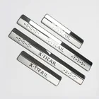 Накладка на порог автомобиля, защита, наклейки на педали для Nissan X-Trail X Trail T32 2014-2018, аксессуары для тюнинга автомобилей