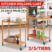 kitchen cart island 2 tier3 tier removable dining rolling cart trolley storage rack holder kitchen organizer cabinet shelf