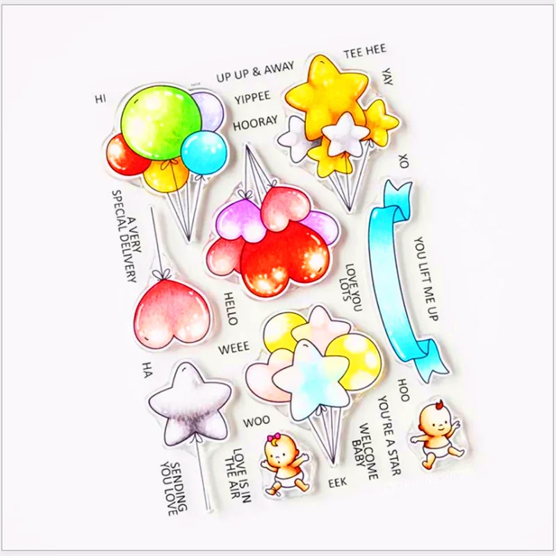 

Celebrate ballon Metal Cutting Dies and Stamps Stencils for DIY Scrapbooking/photo album Decorative Embossing DIY Paper Cards